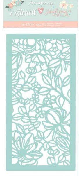 Stamperia Thick Stencil 12x25 Cm Celebration Flowers And Leaves