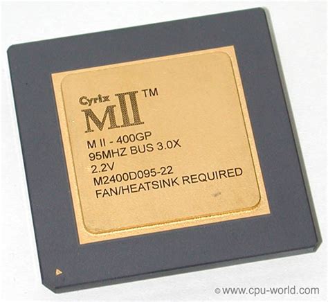 Cyrix MII microprocessor family