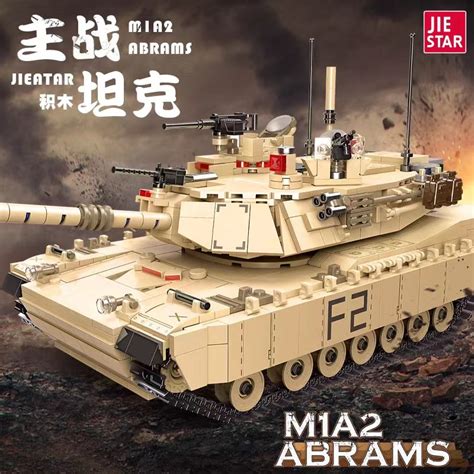 Jie Star M A Abrams Main Battle Tank With Pieces Mould King