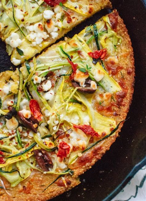 Socca Pizza With Summer Squash And Feta Cookie And Kate