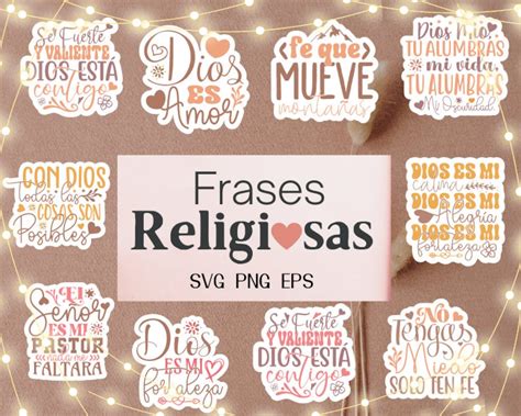 Frases B Blicas Religiosas Svg Spanish Svg Stickers Etsy M Xico