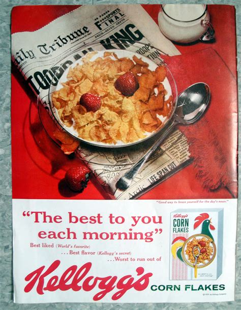 Kellogg S Corn Flakes Best To You Each Etsy Uk