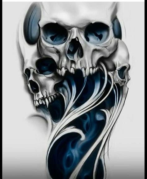 Pin By Derald Hallem On Skull Art Skull Sleeve Tattoos Skull Tattoos