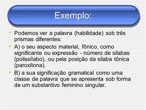 Classe De Palavras Conceito E Exemplos Novo Exemplo