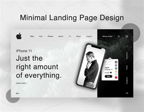 Minimal Landing Page Design Behance