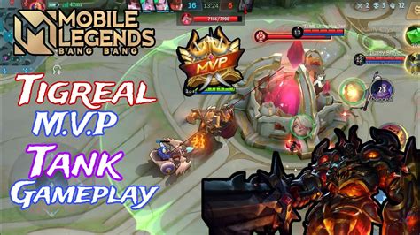 Roaming Tigreal Mvp Rank Match Mobile Legends Youtube