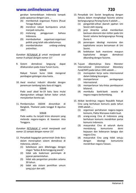 Latihan Soal Snmptn Sejarah Pdf