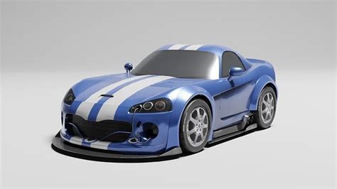 3d Model Dodge Viper Design And Rendering Vr Ar Low Poly Cgtrader