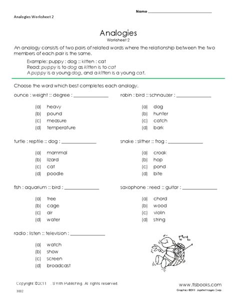 Analogy Worksheets For Middle School Printables 159 Lyana Worksheets