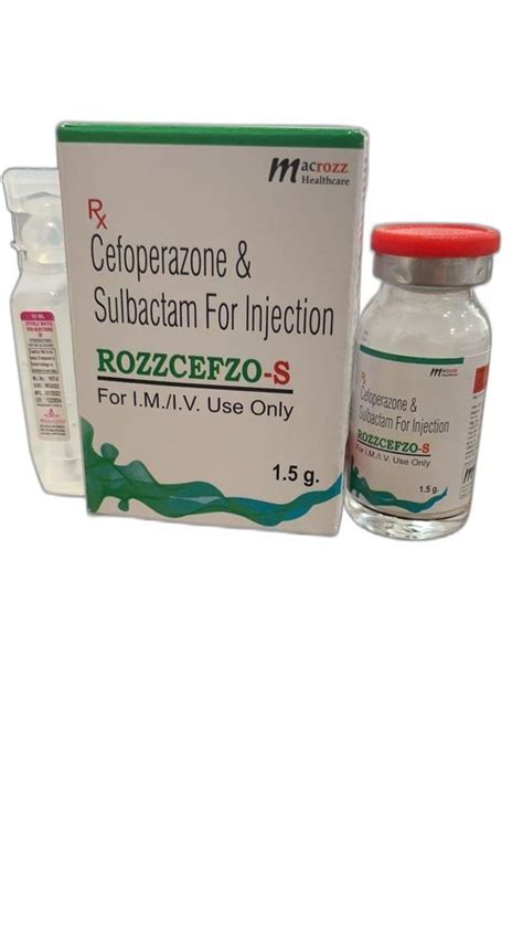 ROZZCEFZO S Ceftriaxone Sulbactam Injection Strength 1 5 Gm At 159