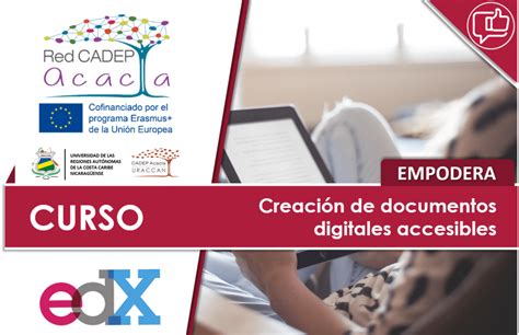 Capacítate en el curso de creación de documentos digitales accesibles