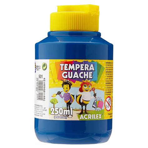 Tinta Guache Acrilex Ml Azul Turquesa Importados Lili