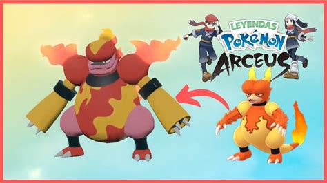 CÓMO EVOLUCIONAR A MAGMAR EN MAGMORTAR EN POKEMON LEYENDAS DE ARCEUS