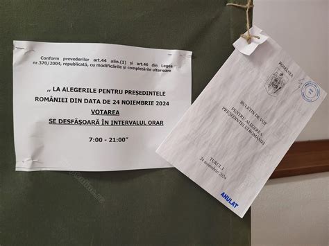 Alegeri prezidențiale turul 1 43 78 prezență la vot în Bistrița