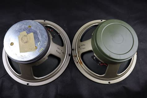 Pair 1971 Celestion Greenback G12h T1217 16 Ohm Reverb Canada