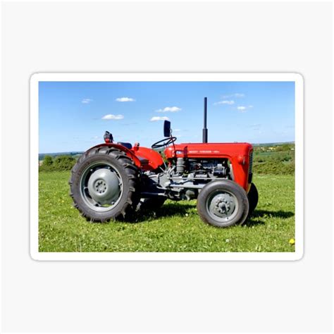 Massey Ferguson 35 Tractor Sticker For Sale By Andyhkr Redbubble