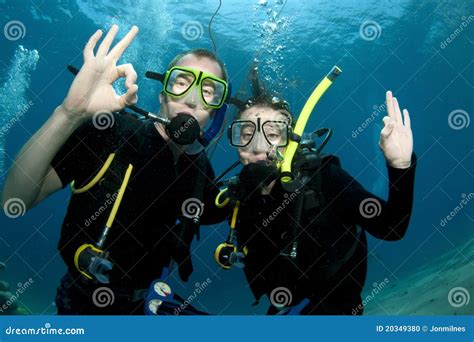 Man And Woman Scuba Diver Stock Photo Image Of Sport