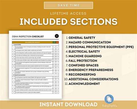 Osha Inspection Checklist Template Occupational Safety Evaluation Form