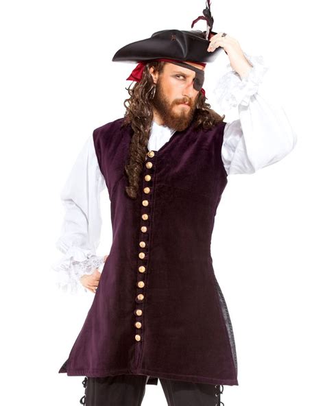 Men S Pirate Coats Jackets Deluxe Theatrical Quality Adult Costumes