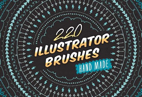 220 Sketched Illustrator Brushes | Brushes ~ Creative Market