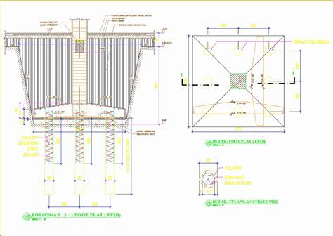 Detail Pondasi Footplat Dwg - IMAGESEE