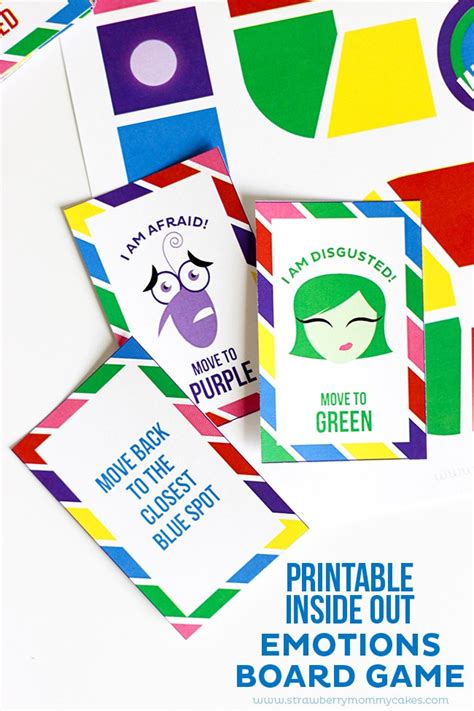 Inside Out Games Printable Inside Out Emotions Board Game