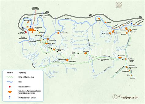 Mapas detallados del Camino Inca