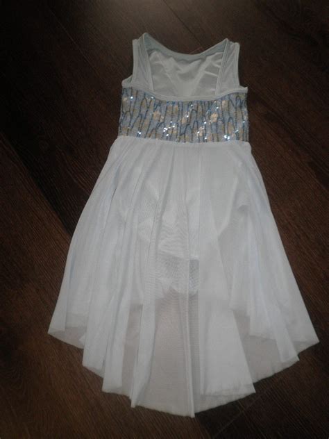 Sc Preloved Solo Tilly Light Blue Lyrical Costume Size G Dance