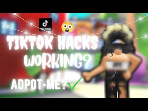 Trying Out Adopt Me Tiktok Hacks YOU MUST TRY YouTube