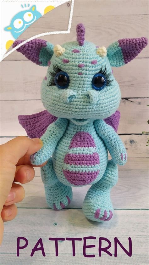 Crochet Pattern Dragon Dragon Baby Amigurumi Toys Amigurumi Patterns