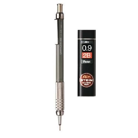 Lapiseira Pentel Graphgear 500 0 9mm Original Grafite Ain Stein 2B