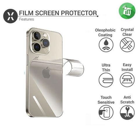 Vmax Invisible Film Back Tpu Screen Protector Iphone Pro Max