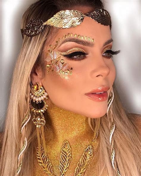 Pin By Aline Monteiro On Makeup Goddess Costume Makeup Halloween