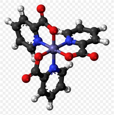 Chromium Iii Picolinate Coordination Complex Ball And Stick Model Isomer Png 1983x2000px