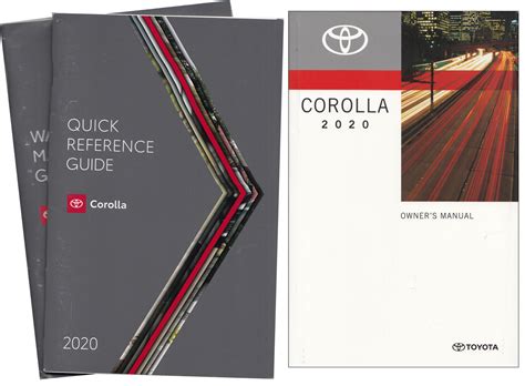 2020 Toyota Corolla Owners Manual Original