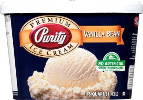 Purity All Natural Vanilla Bean Ice Cream Tub 48 Oz Ralphs