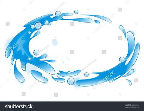 Water Frame Vector Illustration 33140269 Shutterstock