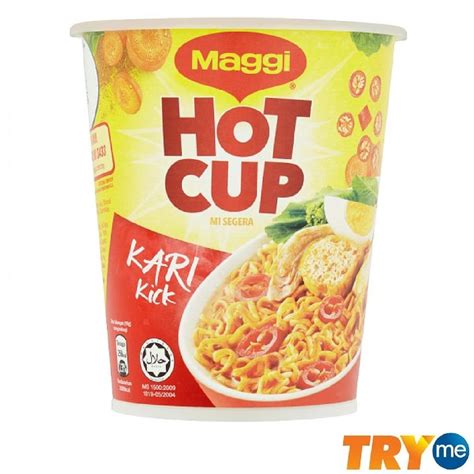 Maggi Hot Cup Instant Noodles Curry 59g Shopee Malaysia