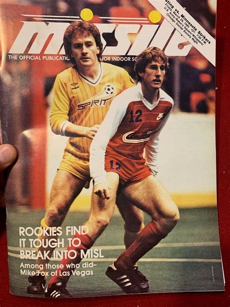 1985 Misl Missile Magazine Chicago Sting Vs Minnesota Strikers 32985