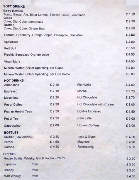 Menu at The Dome restaurant, Edinburgh, 14 George St