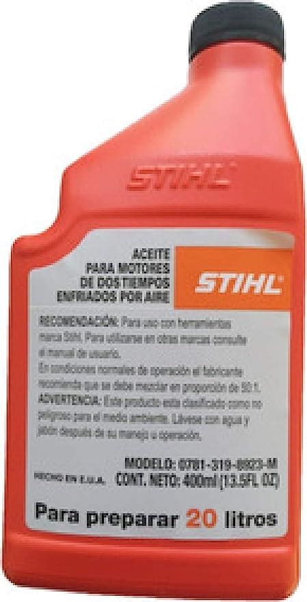 Stihl Aceite Motor 2 Tiempos Alto Rendimiento 400ml Amazon Mx