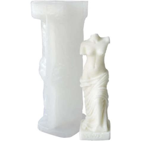 3D Colonne Romaine Bougie Moule Vénus Sculpture Silicone Moule Du