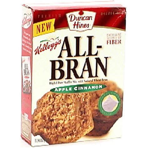 Duncan Hines Kelloggs All Bran High Fiber Muffin Mix With Natural