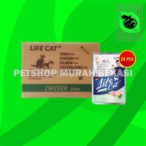 Jual Makanan Basah Kucing Life Cat Sachet Pouch Grosir Dus Isi 24 PCS