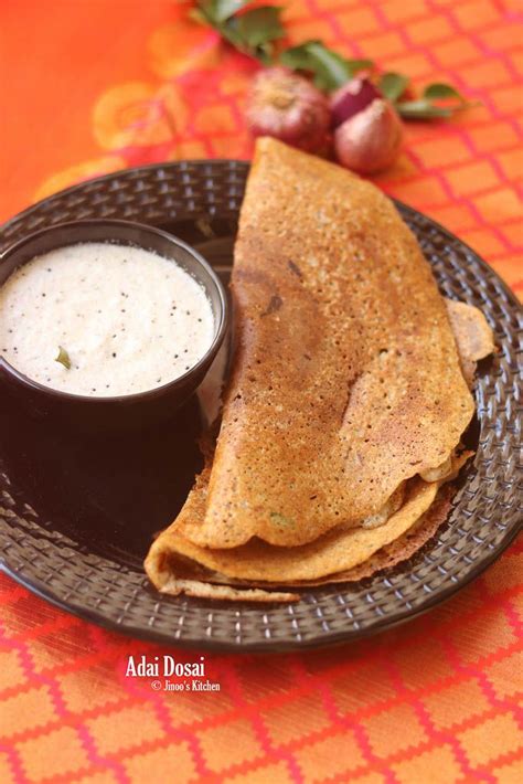 Adai Dosai Recipe How To Make Adai Dosa Video Recipe Jinoo S Kitchen