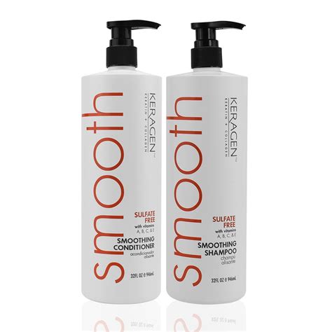 Keragen Smoothing Shampoo And Conditioner With Keratin And Collagen