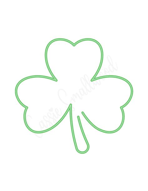 Shamrock Template Free Printable FREE Printable A Z