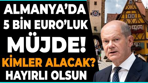 Almanya Da Bin Euro Yard M I In Son G Nler Firsati Ka Irmayin Son