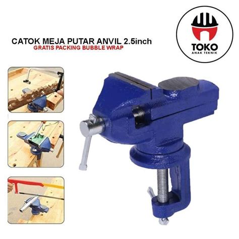 Jual Catok Meja Putar Anvil Ragum Tanggem Table Clamp Vise 2