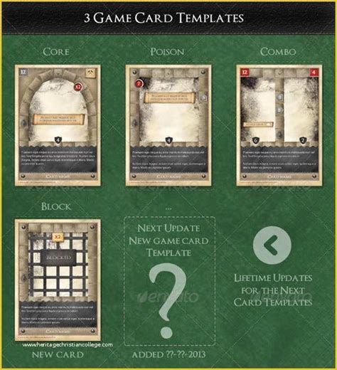 Editable Trading Card Template